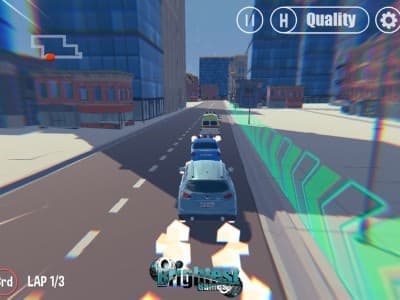 3D City: 2 Player Racing